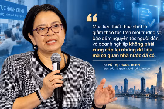 Dữ liệu được chuẩn hóa, kết nối và khai thác hiệu quả sẽ giúp TP.HCM cải thiện chất lượng giải quyết thủ tục hành chính cho người dân. Ảnh: Báo Điện tử Chính phủ.