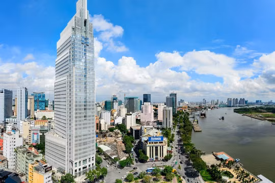 Vietcombank Tower nằm tại số 5 Công trường Mê Linh, phường Sài Gòn, TP.HCM. Ảnh: Vietcombank Tower.