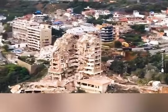 Venezuela tan hoang sau thảm họa động đất khiến 188 người chết