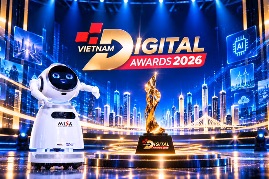 Robot, AI và công nghệ ngập tràn lễ trao Giải thưởng Chuyển đổi số Việt Nam 2026