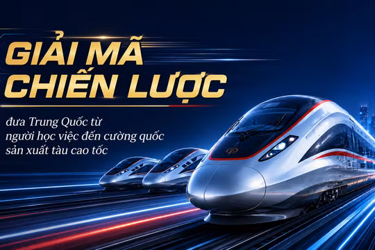 Giải mã chiến lược đưa Trung Quốc từ người học việc đến cường quốc sản xuất tàu cao tốc