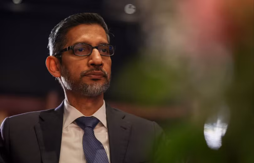 Giám đốc điều hành của Google và Alphabet, Sundar Pichai, tham dự một phiên họp tại New Delhi, Ấn Độ, ngày 20 tháng 2 năm 2026. Ảnh: Reuters.