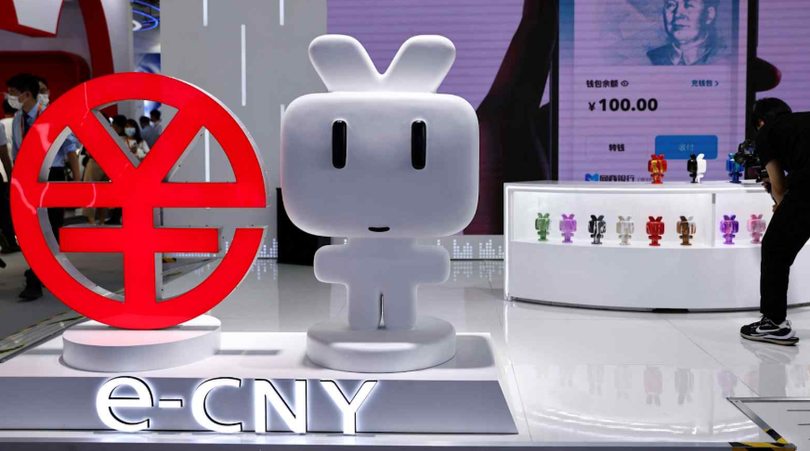 Trung Quốc đang thúc đẩy đồng nhân dân tệ kỹ thuật số (e-CNY) do Ngân hàng Trung ương dẫn đầu. Ảnh: Nikkei Asia.