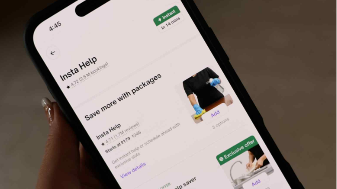 Ứng dụng Insta Help đã ghi nhận 1,61 triệu đơn đặt hàng trong quý vừa qua. Ảnh: Nikkei Asia.