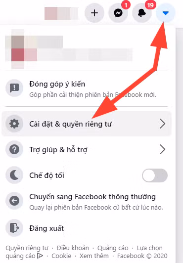 Ở trình đơn hiện ra, bạn chọn Settings (Cài đặt).