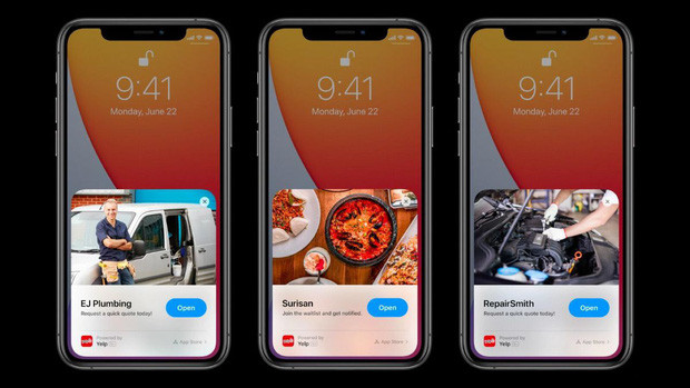 Các ứng dụng được cắt xuất hiện phía dưới khi bạn quét bar code