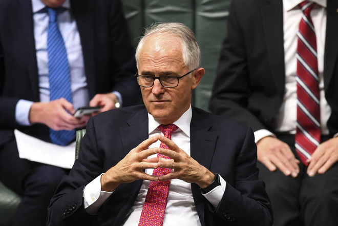 Thủ tướng Malcolm Turnbull, người có thái độ cứng rắn với Trung Quốc
