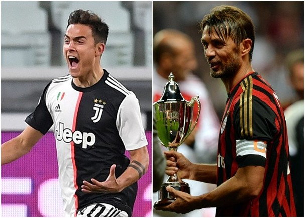 Paulo Dybana (trái) và Paolo Maldini đều đã bị dính COVID-19 (Ảnh: Getty).