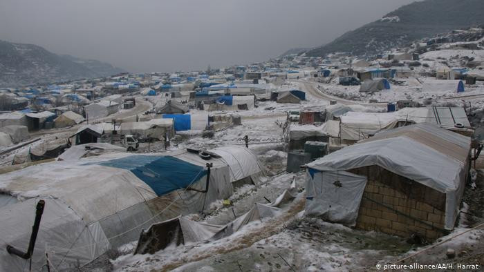Trại tỵ nạn của người Syria ở biên giới Thổ Nhĩ Kỳ (Ảnh: Dweutsche Welle)
