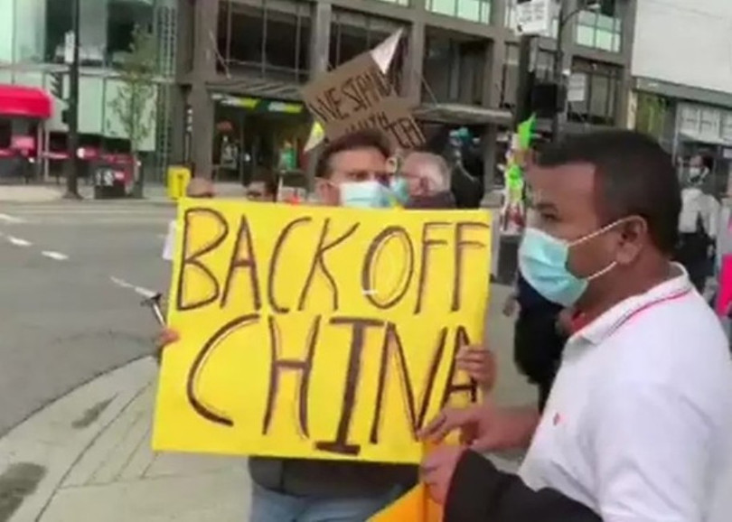 Biểu tình chống Trung Quốc diễn ra tại nhiều nơi trên khắp Ấn Độ (Ảnh: Đông Phương).