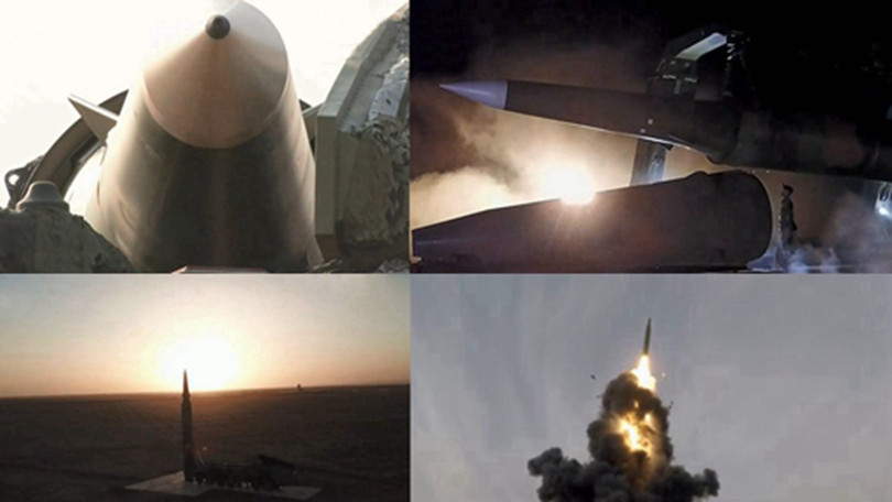 Hôm 2/6, Trung Quốc phóng thử nghiệm 3 tên lửa đạn đạo được cho là loại Dongfeng-26 từ căn cứ ở tỉnh Thái Nguyên (Ảnh: Đa Chiều).