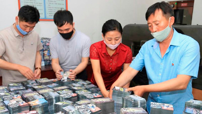 Triều Tiên tuyên bố đã hoàn tất công tác chuẩn bị để thả 12 triệu tờ truyền đơn chống Hàn Quốc sang miền Nam (Ảnh: ewchannel)