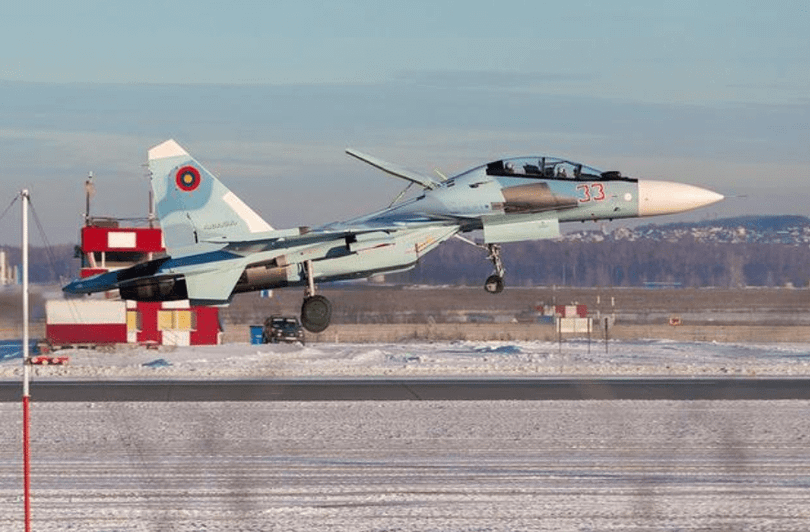 Máy bay tiêm kích SU-30SM của Không quân Armenia (Ảnh: Sohu).