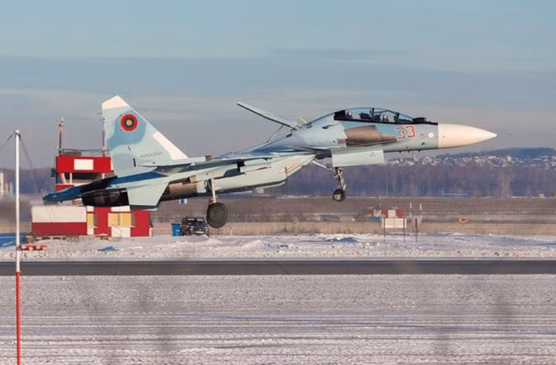 Máy bay tiêm kích SU-30SM của Không quân Armenia (Ảnh: Sohu).