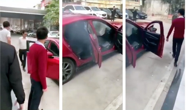 Đại diện Thaco không bình luận về cách thức thực hiện tính năng phanh tự động khẩn cấp của nhân viên đại lý Mazda Giải Phóng trong đoạn clip này. Đại diện Thaco không bình luận về cách thức thực hiện tính năng phanh tự động khẩn cấp của nhân viên đại lý Mazda Giải Phóng trong đoạn clip này.