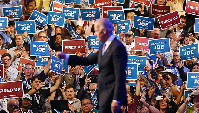 Đại hội Toàn quốc của Đảng Dân chủ. Ảnh: AP Đại hội Toàn quốc của Đảng Dân chủ. Ảnh: AP