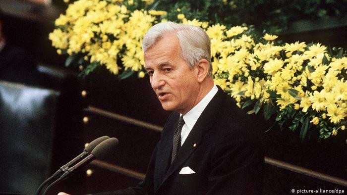 Cựu Tổng thống Đức Richard von Weizsacker:“Thật sai lầm khi đổ lỗi cho Liên Xô là quốc gia khởi đầu Chiến tranh thế giới thứ II. Chính Hitler đã khơi mào cuộc chiến tranh này” (Ảnh Sputnik). 