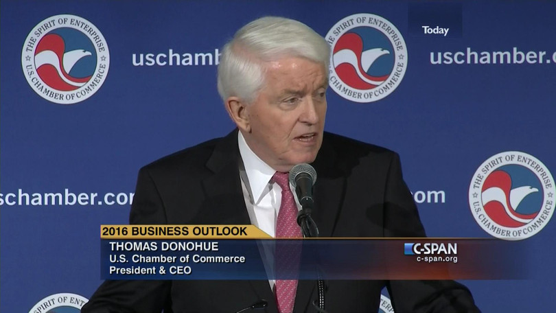 Ông Thomas Donohue cho rằng việc tăng thuế gây thiệt hại cho cả Mỹ lẫn Trung Quốc