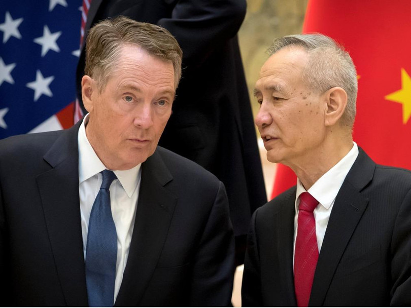 Ông Robert Lighthizer và Phó Thủ tướng Trung Quốc Lưu Hạc - hai người dẫn đầu hai đoàn đàm phán.