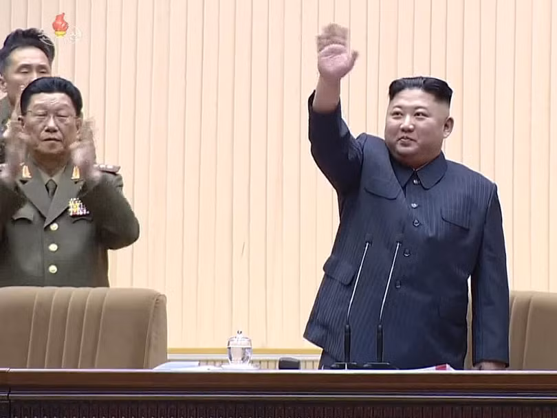 Nhà lãnh đạo Kim Jong Un đến dự và phát biểu chỉ đạo hội nghị