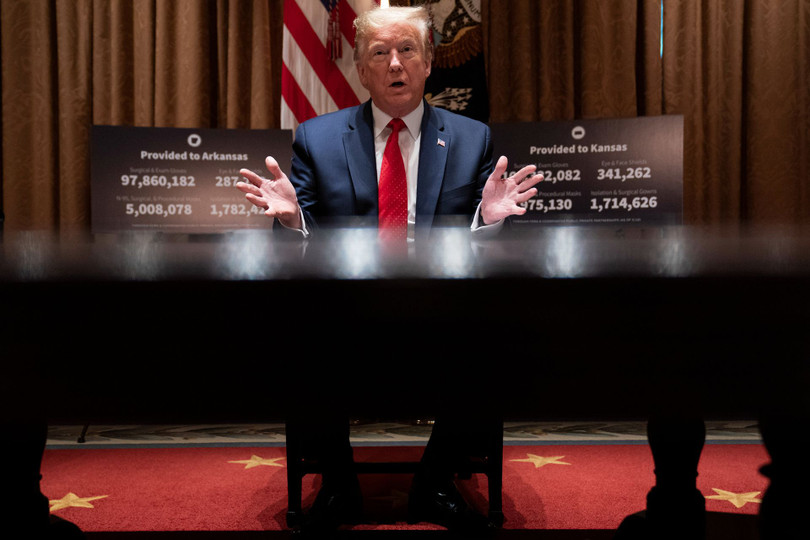 Ngày 21/5 (giờ Washington), ông Donald Trump tuyên bố sẽ đáp trả mạnh mẽ việc Trung Quốc ban bố Luật An ninh Quốc gia với Hồng Kông (Ảnh: AP). Ngày 21/5 (giờ Washington), ông Donald Trump tuyên bố sẽ đáp trả mạnh mẽ việc Trung Quốc ban bố Luật An ninh Quốc gia với Hồng Kông (Ảnh: AP).