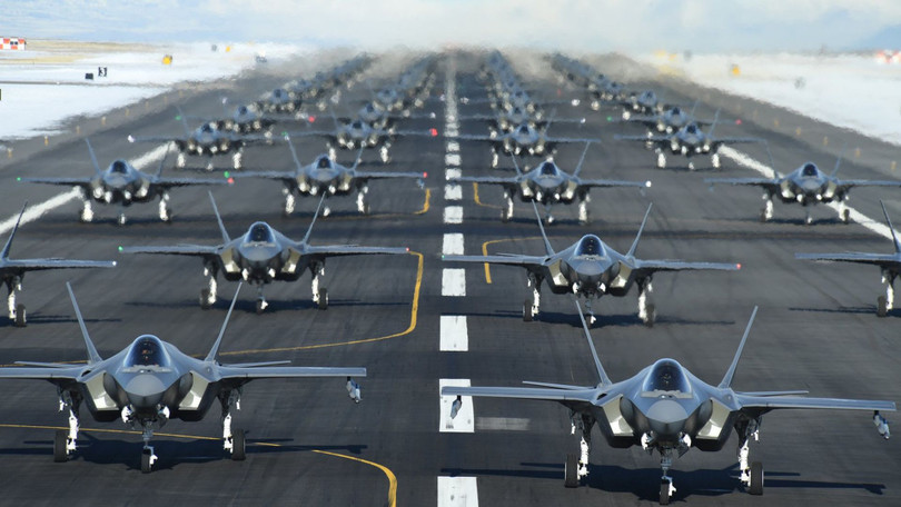 Các máy bay chiến đấu tàng hình F-35 là mối đe dọa lớn cho các lực lượng Trung Quốc (Ảnh: US Airforce).