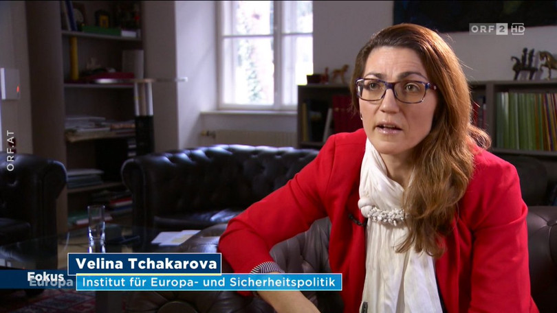 Bà Velina Tchakarova: "Hành động của Trung Quốc trong và sau COVID-19 sẽ dẫn đến việc xuất hiện sự bất đồng và chia rẽ hơn nữa trong nội bộ các nước châu Âu về cách giải quyết quan hệ với Bắc Kinh" (Ảnh: ORF). Bà Velina Tchakarova: "Hành động của Trung Quốc trong và sau COVID-19 sẽ dẫn đến việc xuất hiện sự bất đồng và chia rẽ hơn nữa trong nội bộ các nước châu Âu về cách giải quyết quan hệ với Bắc Kinh" (Ảnh: ORF).