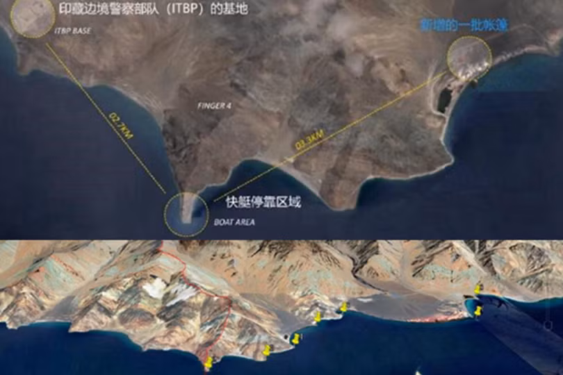 Hồ Bangong nơi hai bên đang xảy ra tranh chấp gay gắt (Ảnh: Đa Chiều)