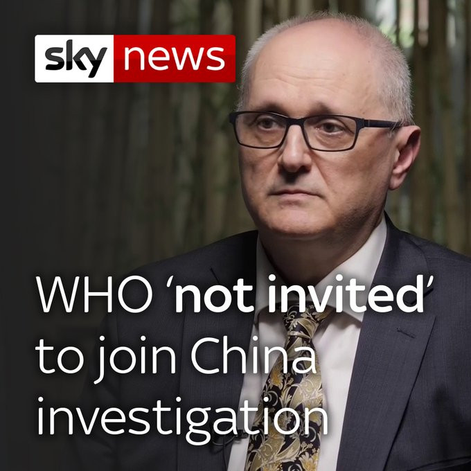 Tiến sĩ Gauden Galea, đại diện của WHO tại Trung Quốc: Trung Quốc đã từ chối mời WHO tham gia cuộc điều tra về nguồn gốc virus Corona mới (Ảnh: Sky News).