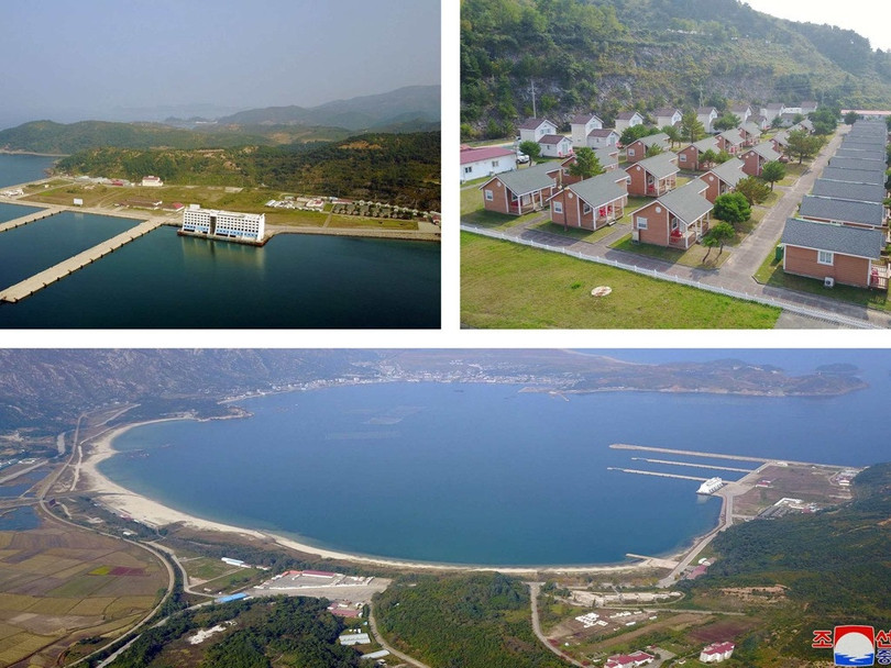 Toàn cảnh Khu du lịch núi Kumgang Điều đáng nói là Đệ nhất phu nhân Ri Sol-ju đã lần đầu xuất hiện cùng ông Kim Jong-un sau 4 tháng ẩn dật. Hàn Quốc. Nhật báo Hàn Quốc Chosun Ilbo nói bà Ri Sol-ju đã ngừng các hoạt động công khai sau khi Chủ tịch Trung Quốc Tập Cận Bình đến thăm Bình Nhưỡng từ ngày 20 đến 21 tháng 6. Trong nửa đầu năm 2019, bà Ri Sol-ju bắt đầu xuất hiện từ chuyến thăm của ông Kim Jong-un tới Trung Quốc từ ngày 7 đến 10 tháng 1, sau đó xuất hiện thêm 5 lần nữa rồi đột nhiên biến mất một cách bí ẩn. Do đó, một số người đã đưa ra giả thuyết cho rằng bà mang thai và sinh con để giải thích cho sự vắng mặt lâu ngày của bà. Trước đó, vào năm 2016, bà cũng ẩn dật trong 9 tháng, bị coi là có thai hoặc sinh con, nhưng giả thuyết này không được xác nhận chính thức. Toàn cảnh Khu du lịch núi Kumgang Điều đáng nói là Đệ nhất phu nhân Ri Sol-ju đã lần đầu xuất hiện cùng ông Kim Jong-un sau 4 tháng ẩn dật. Hàn Quốc. Nhật báo Hàn Quốc Chosun Ilbo nói bà Ri Sol-ju đã ngừng các hoạt động công khai sau khi Chủ tịch Trung Quốc Tập Cận Bình đến thăm Bình Nhưỡng từ ngày 20 đến 21 tháng 6. Trong nửa đầu năm 2019, bà Ri Sol-ju bắt đầu xuất hiện từ chuyến thăm của ông Kim Jong-un tới Trung Quốc từ ngày 7 đến 10 tháng 1, sau đó xuất hiện thêm 5 lần nữa rồi đột nhiên biến mất một cách bí ẩn. Do đó, một số người đã đưa ra giả thuyết cho rằng bà mang thai và sinh con để giải thích cho sự vắng mặt lâu ngày của bà. Trước đó, vào năm 2016, bà cũng ẩn dật trong 9 tháng, bị coi là có thai hoặc sinh con, nhưng giả thuyết này không được xác nhận chính thức.