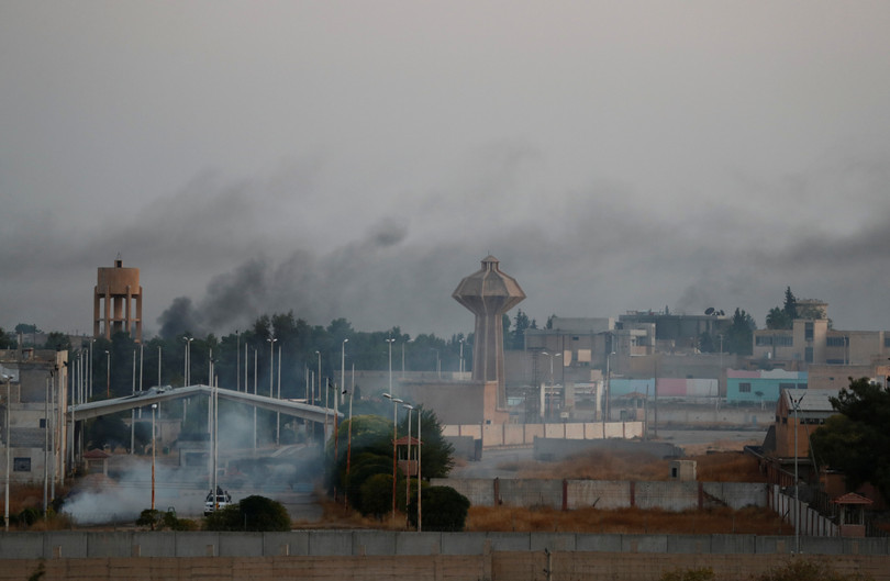 Một thành phố ở Bắc Syria bị máy bay của quân đội Thổ Nhĩ Kỳ oanh tạc