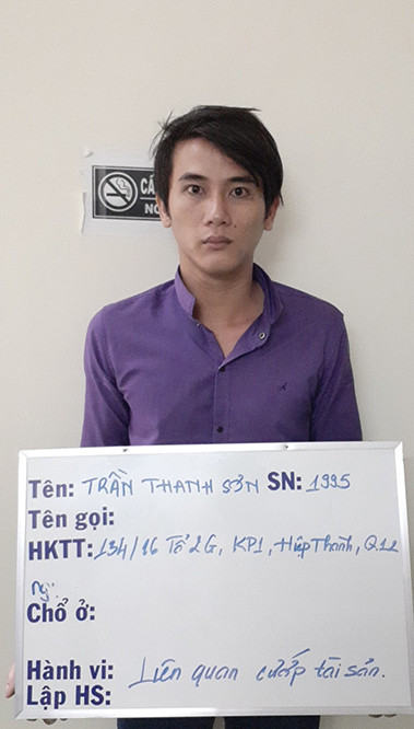 Đối tượng Trần Thanh Sơn. Đối tượng Trần Thanh Sơn.