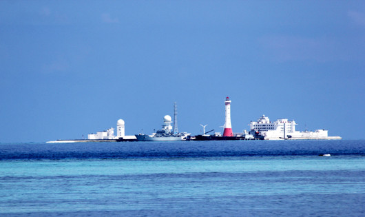 Đảo Gạc Ma hiện đã được Trung Quốc bồi đắp, sau khi sát hại 64 chiến sỹ Hải quân Việt Nam năm 1988. Ảnh: GVT Đảo Gạc Ma hiện đã được Trung Quốc bồi đắp, sau khi sát hại 64 chiến sỹ Hải quân Việt Nam năm 1988. Ảnh: GVT