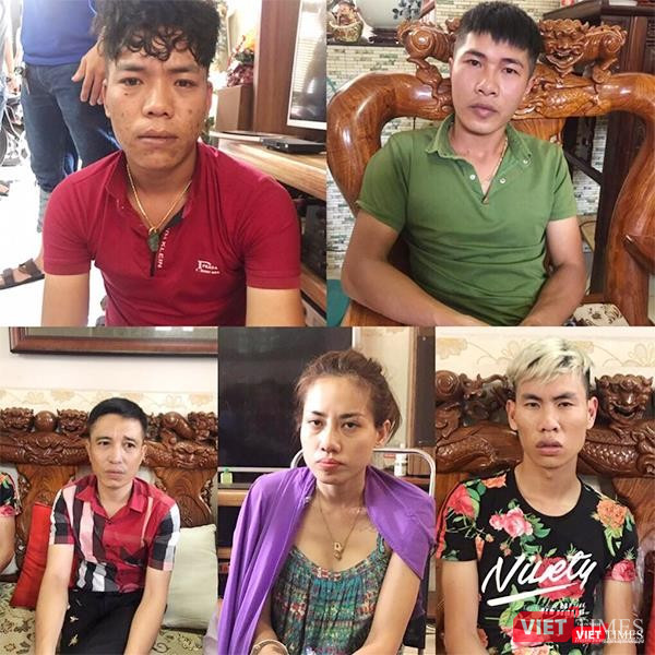 Nhóm đối tượng cho vay nặng lãi đang bị công an TP. HCM tạm giữ.