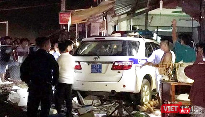 Hiện trường vụ tai nạn khiến một người tử vong.