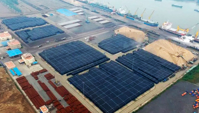 Kho nhôm khổng lồ của Công ty TNHH Nhôm Toàn Cầu Việt Nam tại Vũng Tàu. (Ảnh: The Wall Street Journal).