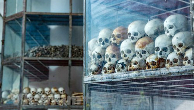 Hơn 40 năm qua đi, nhưng những dấu vết của cuộc thảm sát năm xưa mà quân Pol Pot thực hiện ở Ba Chúc (huyện Tri Tôn, tỉnh An Giang) vẫn chưa phai mờ. (Ảnh: Minh Sơn/Vietnam+).