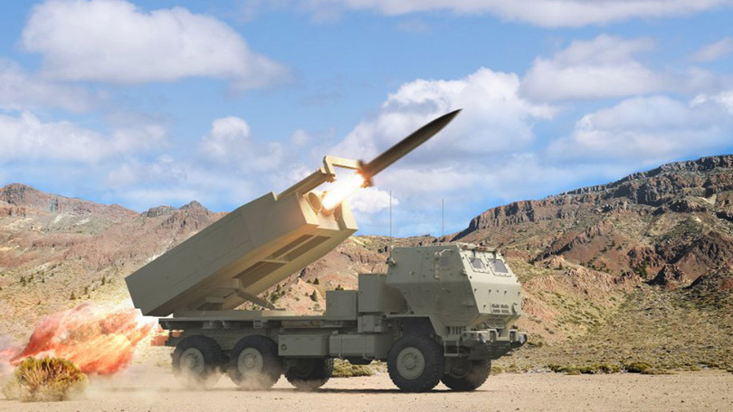 Hệ thống tên lửa đạn đạo di động PrSM của hãng Raytheon.