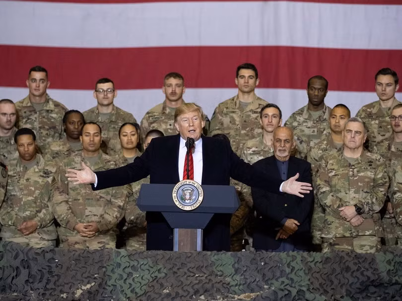 Ông Trump diễn thuyết trước binh sĩ Mỹ tại Afghanistan khi đến đây dịp Lễ Tạ ơn