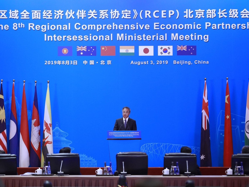 Trong bối cảnh thương chiến Trung - Mỹ diễn ra gay cấn, Trung Quốc nỗ lực để RCEP sớm được ký kết và có hiệu lực.