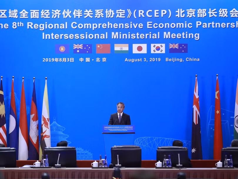 Trong bối cảnh thương chiến Trung - Mỹ diễn ra gay cấn, Trung Quốc nỗ lực để RCEP sớm được ký kết và có hiệu lực.