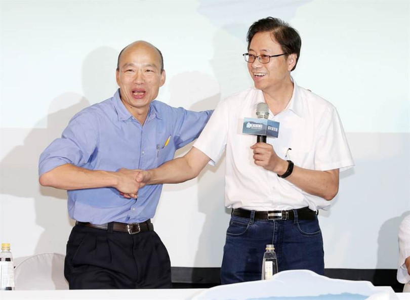 Liên danh Hàn Quốc Du (trái) - Trương Thiện Chính của Quốc Dân Đảng. (Ảnh: TGNB).