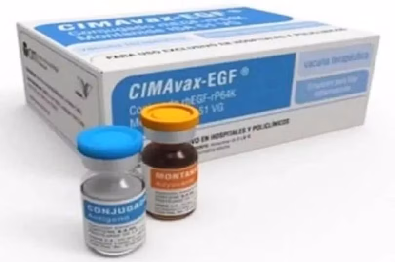 CIMAvax-EGF - vắc-xin đầu tiên trên thế giới do Cu Ba bào chế được đăng ký dùng để điều trị chứng ung thư phổi thời kỳ cuối.