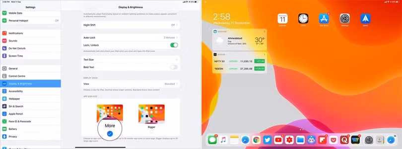 Cách tăng giảm kích thước biểu tượng ứng dụng trên iPadOS 13