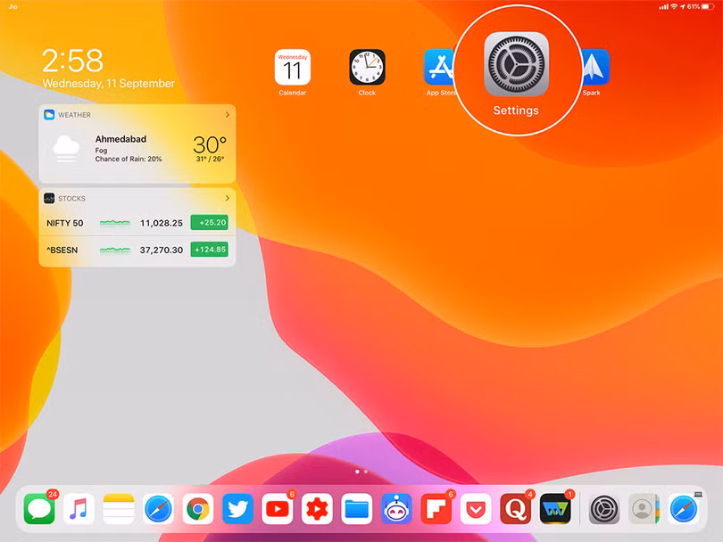 Cách tăng giảm kích thước biểu tượng ứng dụng trên iPadOS 13