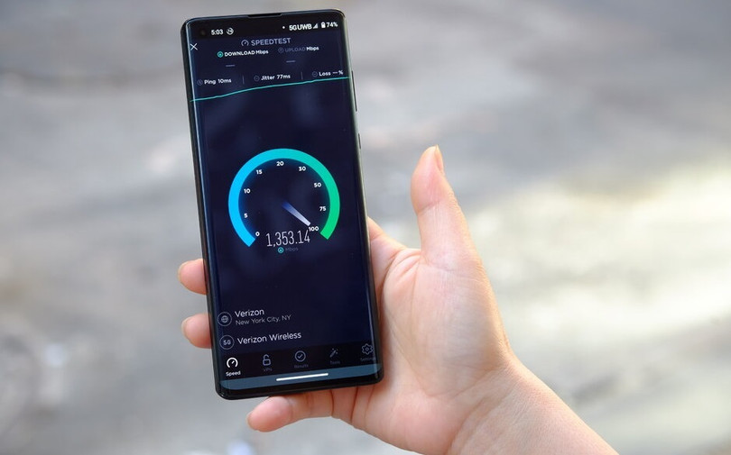 Tốc độ của mạng 5G có thể nhanh hơn 4G tới 100 lần. Ảnh: Phone Arena Ảnh: Phone Arena