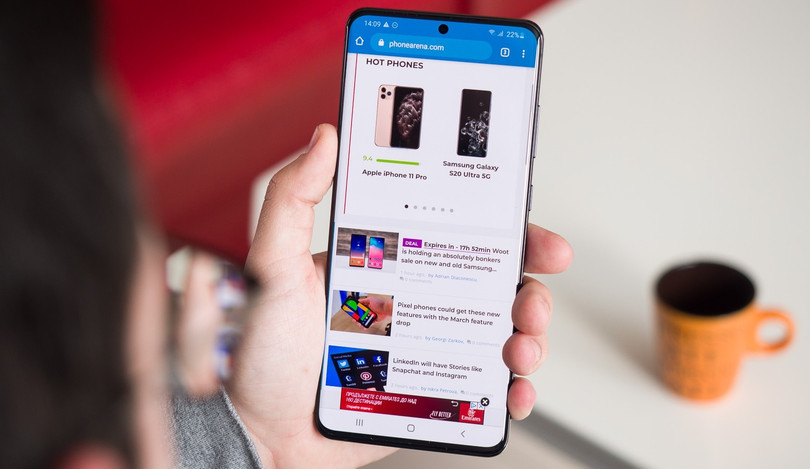 Samsung Galaxy S20 Ultra đã hỗ trợ 5G. Ảnh: Phone Arena Ảnh: Phone Arena