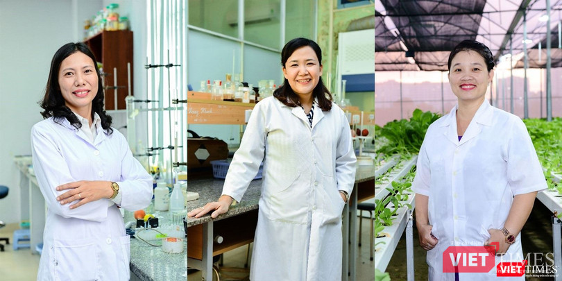 3 nhà khoa học nữ xuất sắc nhất năm 2019 được Giải thưởng L’Oreál - UNESCO: TS. Trần Thị Hồng Hạnh, PGS. TS. Hồ Thị Thanh Vân và TS. Phạm Thị Thu Hà – Phó Viện Trưởng Viện Nghiên cứu di truyền và giống, Đại học Tôn Đức Thắng, TP.HCM. 3 nhà khoa học nữ xuất sắc nhất năm 2019