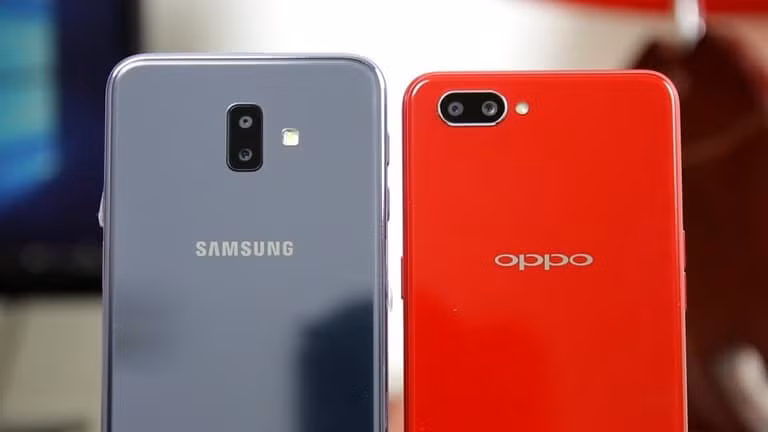 Samsung và Oppo hiện đang dẫn đầu thị trường điện thoại thông minh tại Việt Nam. Ảnh: Didongthongminh