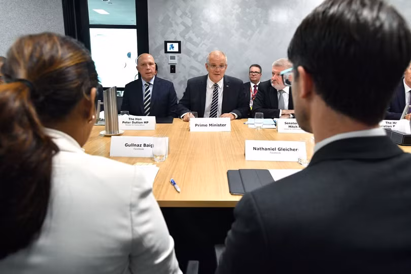 Thủ tướng Úc nhấn mạnh các công ty truyền thông phải có trách nhiệm đảm bảo các sản phẩm công nghệ của họ không bị kẻ xấu lợi dụng. Ảnh: Nytimes